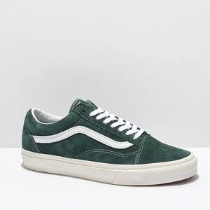 Vans Women's Forest Green Suede Sneakers